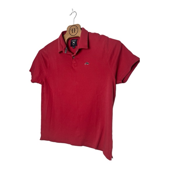 Nantucket Whaler Mens XL Coral/Red Short Sleeve Polo Golf Shirt with Logo - Picture 2 of 3